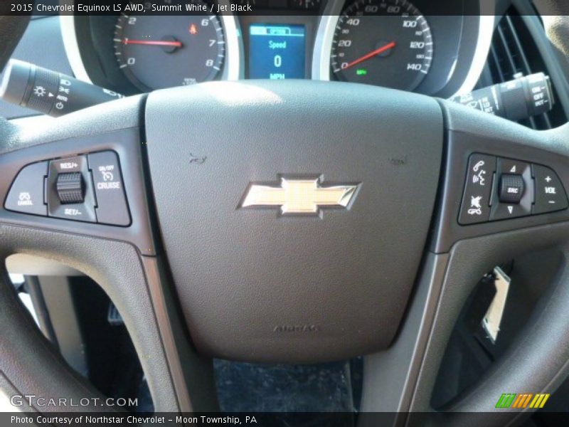 Summit White / Jet Black 2015 Chevrolet Equinox LS AWD