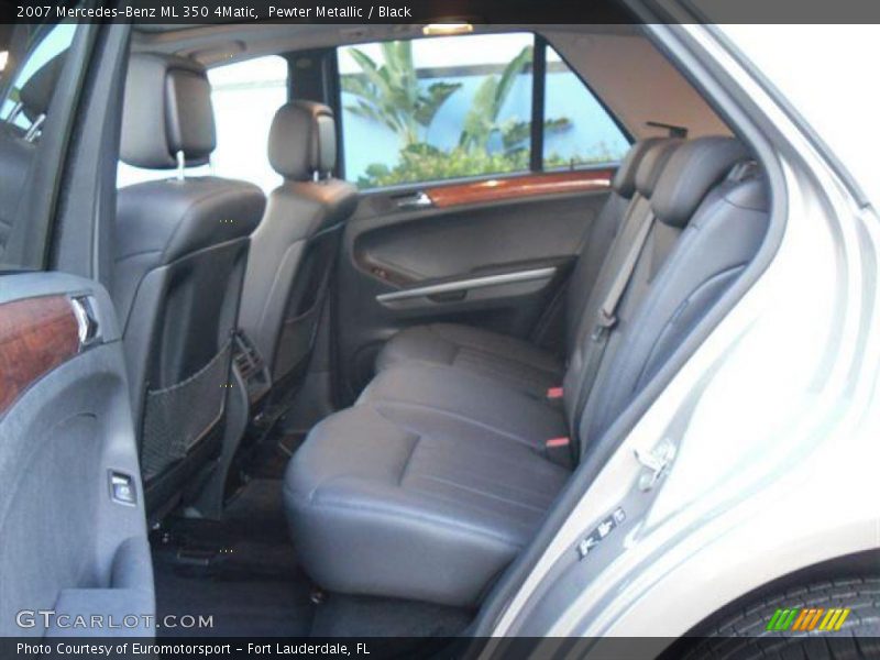 Pewter Metallic / Black 2007 Mercedes-Benz ML 350 4Matic