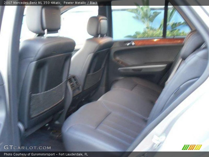 Pewter Metallic / Black 2007 Mercedes-Benz ML 350 4Matic