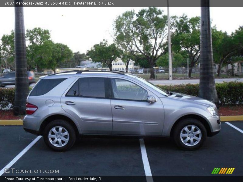 Pewter Metallic / Black 2007 Mercedes-Benz ML 350 4Matic