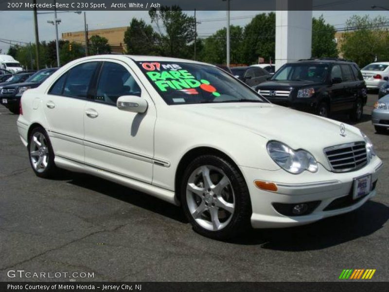 Arctic White / Ash 2007 Mercedes-Benz C 230 Sport