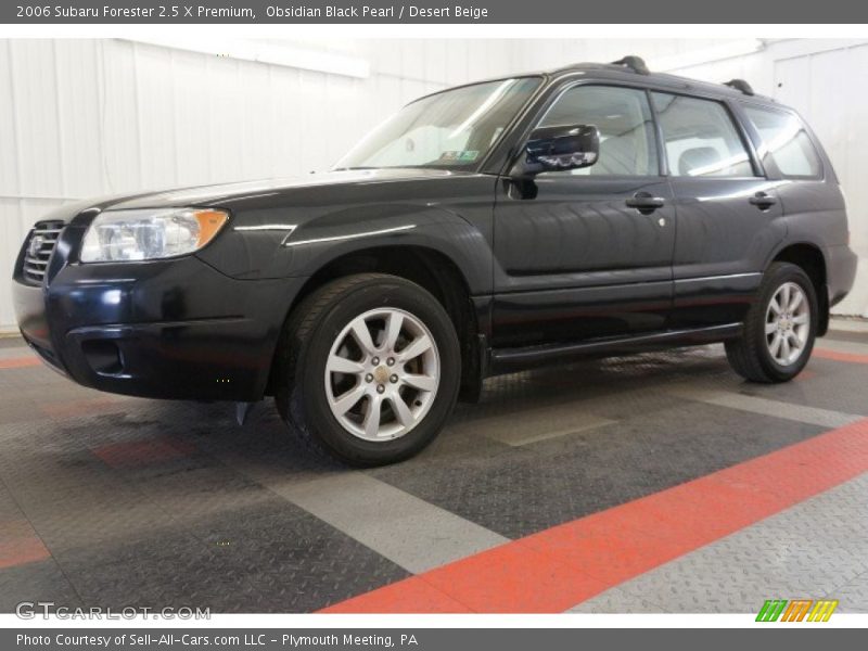 Obsidian Black Pearl / Desert Beige 2006 Subaru Forester 2.5 X Premium