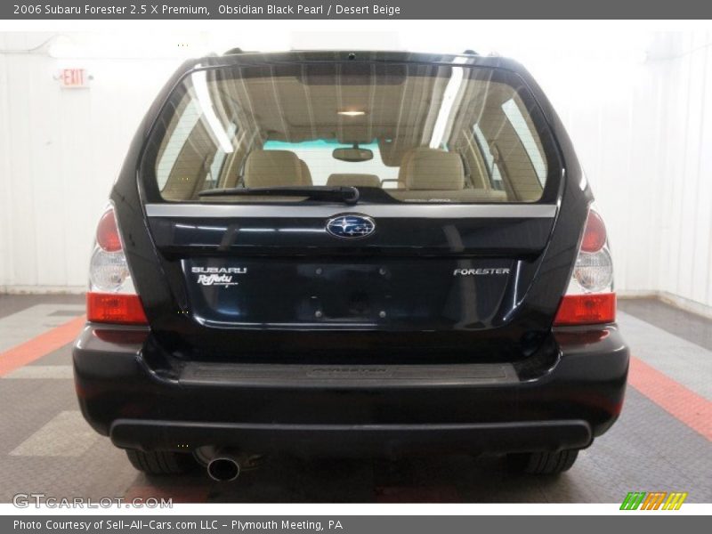 Obsidian Black Pearl / Desert Beige 2006 Subaru Forester 2.5 X Premium