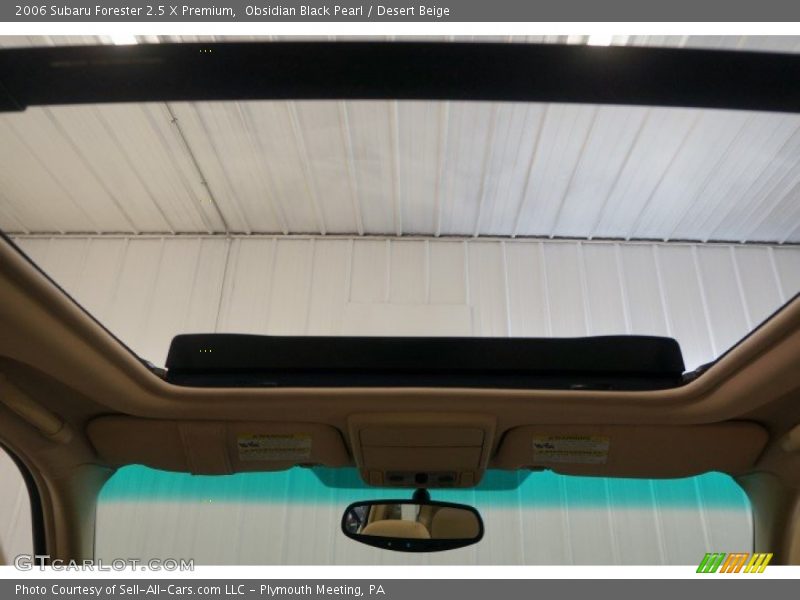 Obsidian Black Pearl / Desert Beige 2006 Subaru Forester 2.5 X Premium