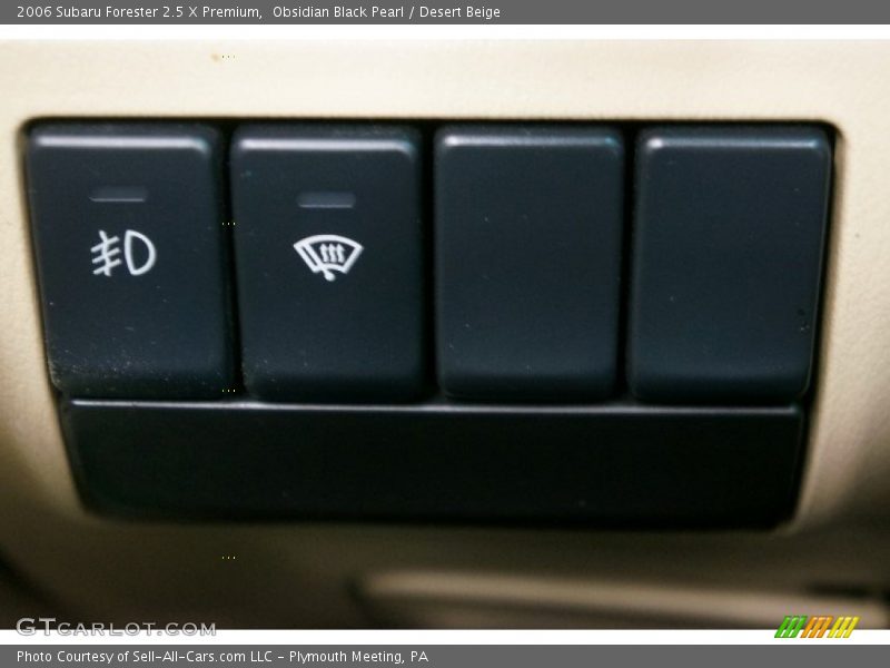 Obsidian Black Pearl / Desert Beige 2006 Subaru Forester 2.5 X Premium