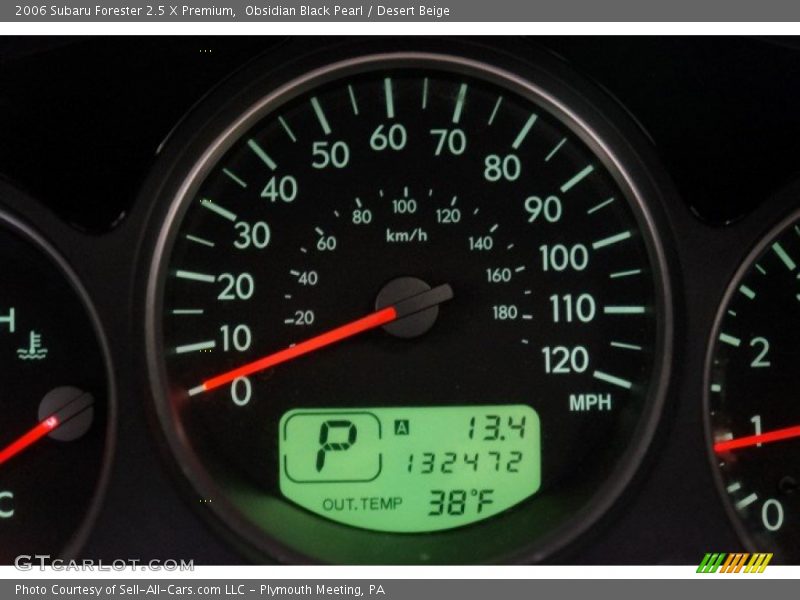 Obsidian Black Pearl / Desert Beige 2006 Subaru Forester 2.5 X Premium