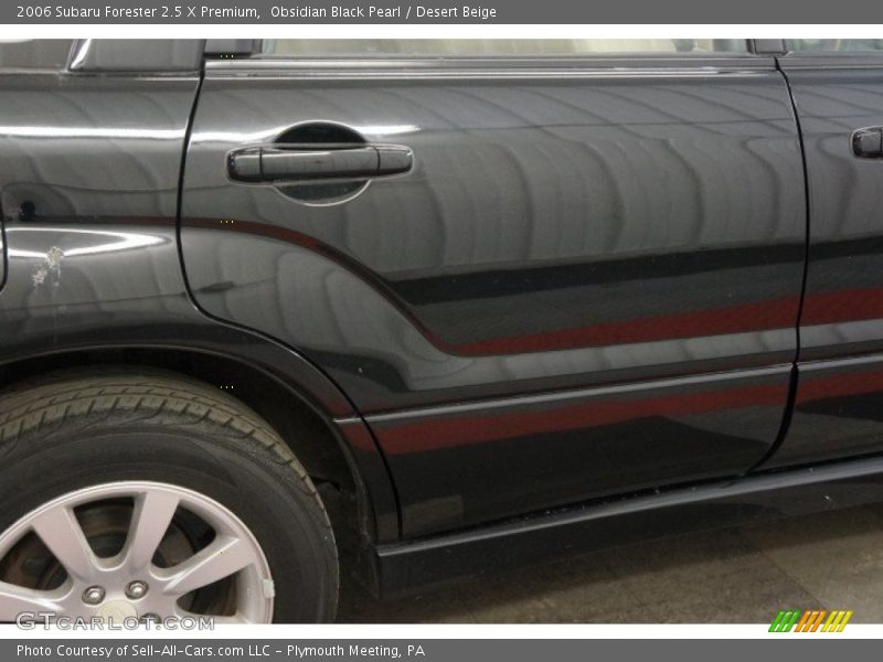 Obsidian Black Pearl / Desert Beige 2006 Subaru Forester 2.5 X Premium
