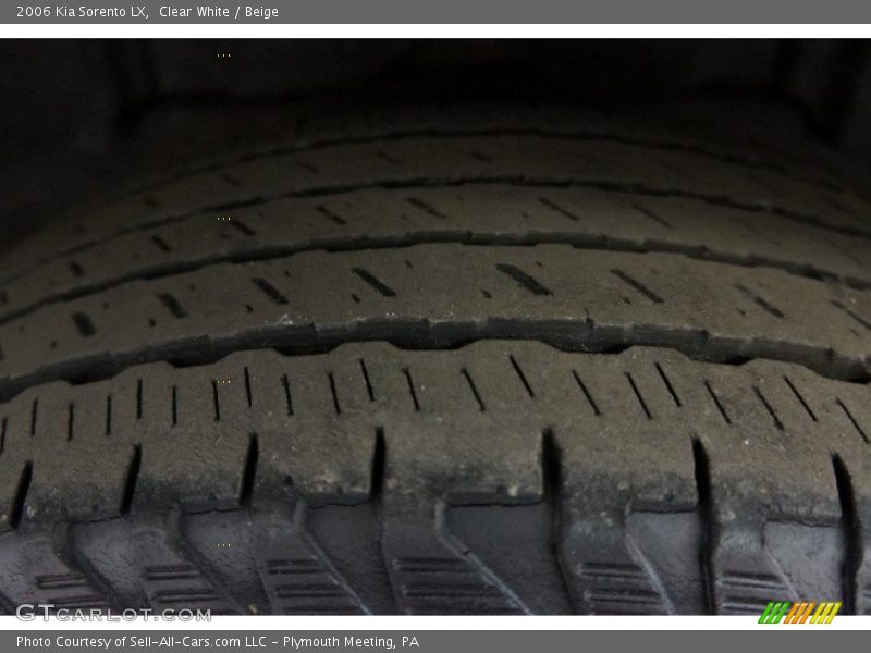 Clear White / Beige 2006 Kia Sorento LX