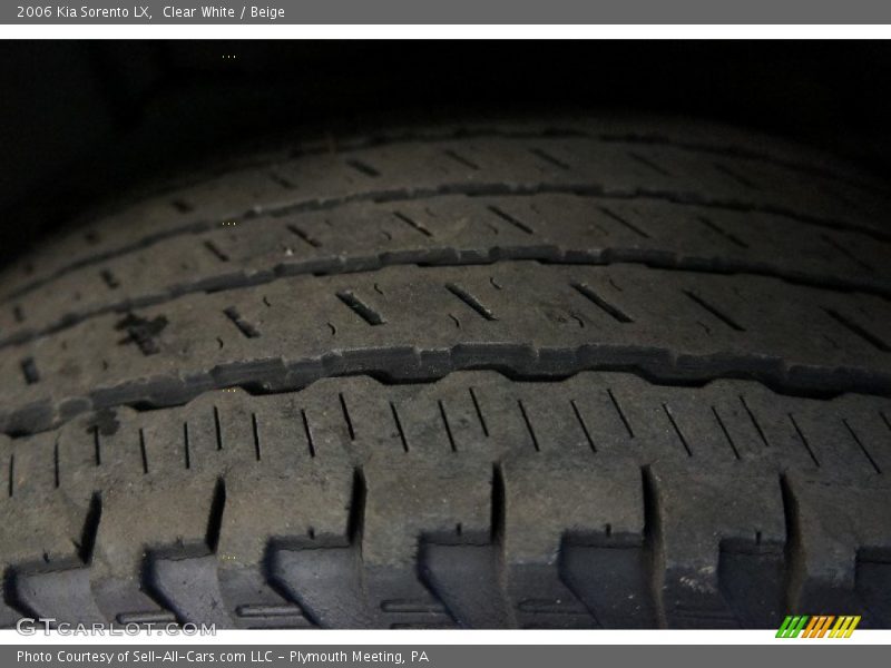 Clear White / Beige 2006 Kia Sorento LX