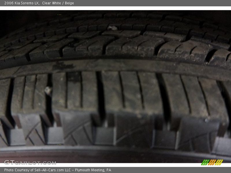 Clear White / Beige 2006 Kia Sorento LX