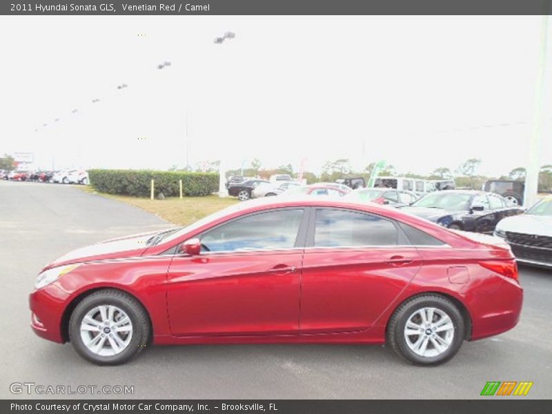 Venetian Red / Camel 2011 Hyundai Sonata GLS
