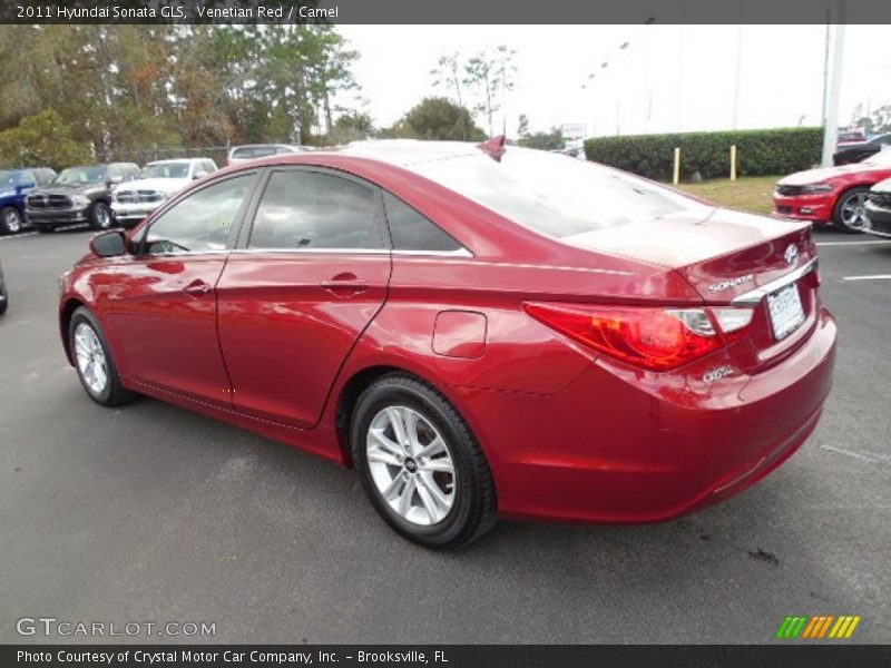 Venetian Red / Camel 2011 Hyundai Sonata GLS