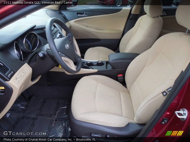Venetian Red / Camel 2011 Hyundai Sonata GLS