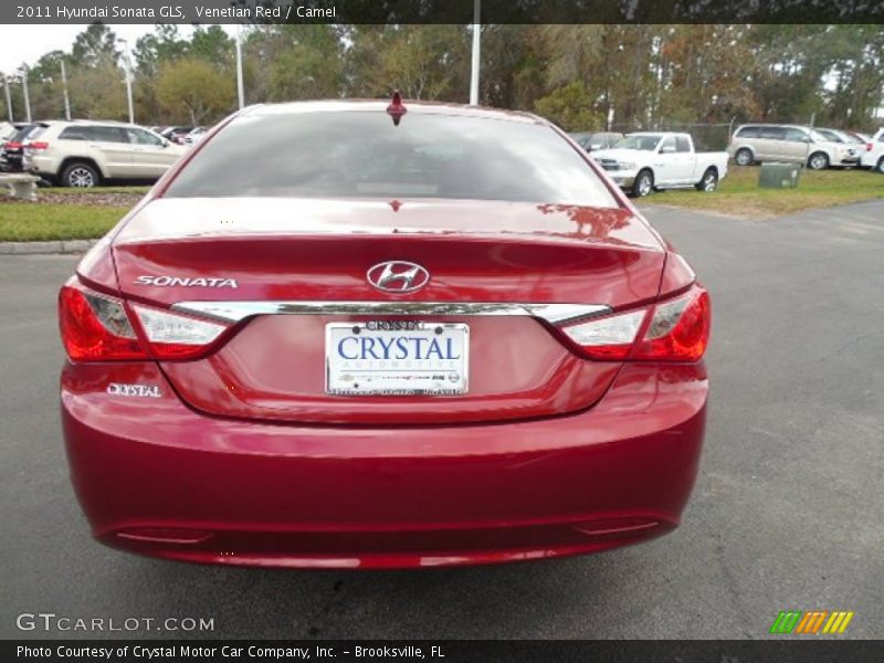 Venetian Red / Camel 2011 Hyundai Sonata GLS