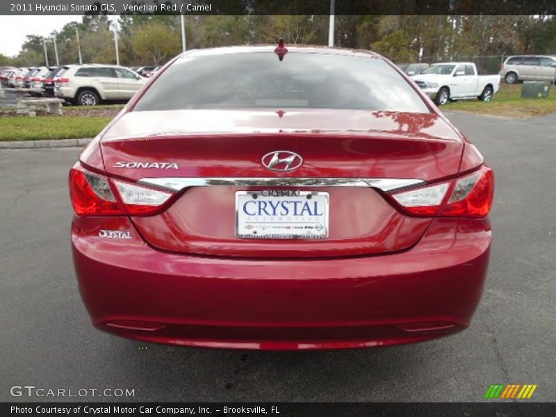 Venetian Red / Camel 2011 Hyundai Sonata GLS