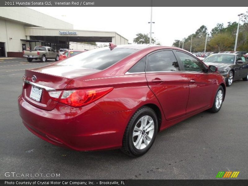 Venetian Red / Camel 2011 Hyundai Sonata GLS