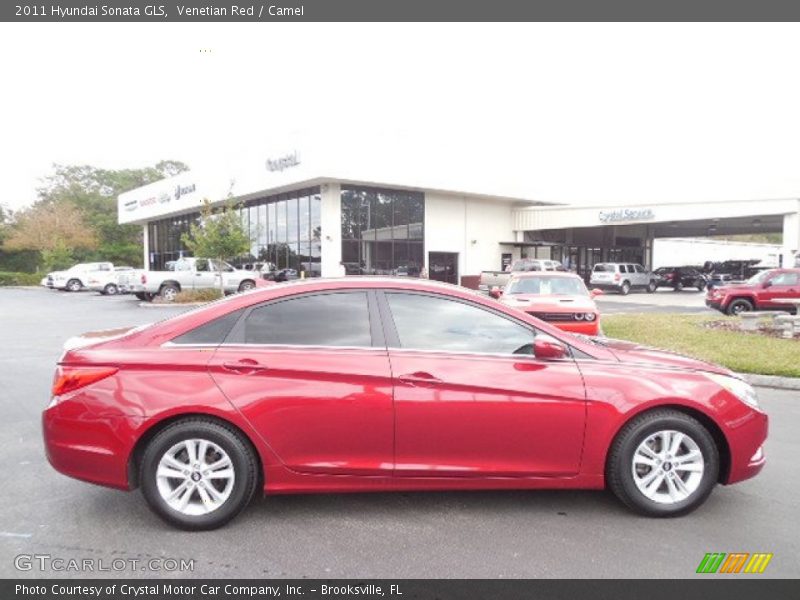Venetian Red / Camel 2011 Hyundai Sonata GLS