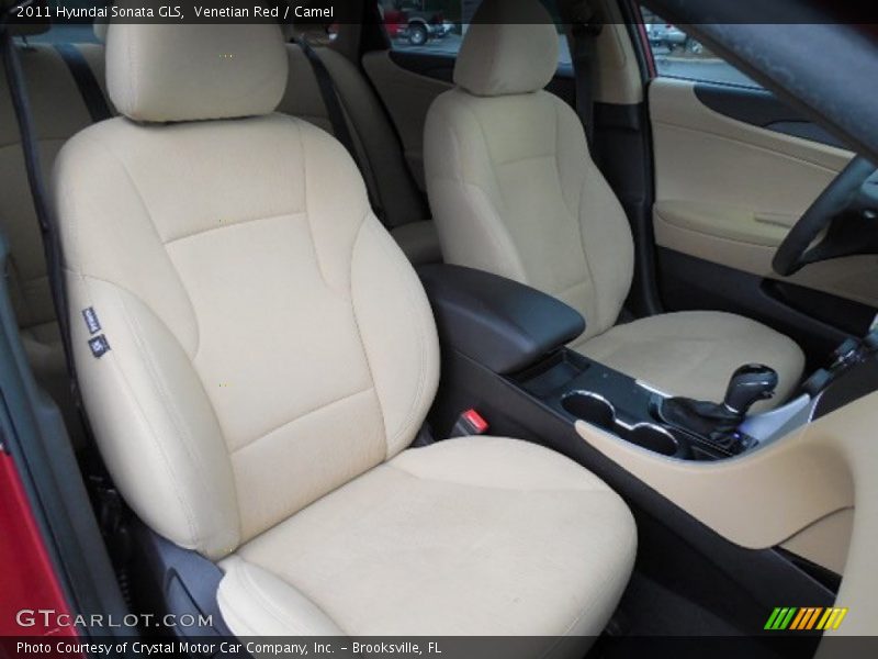 Venetian Red / Camel 2011 Hyundai Sonata GLS