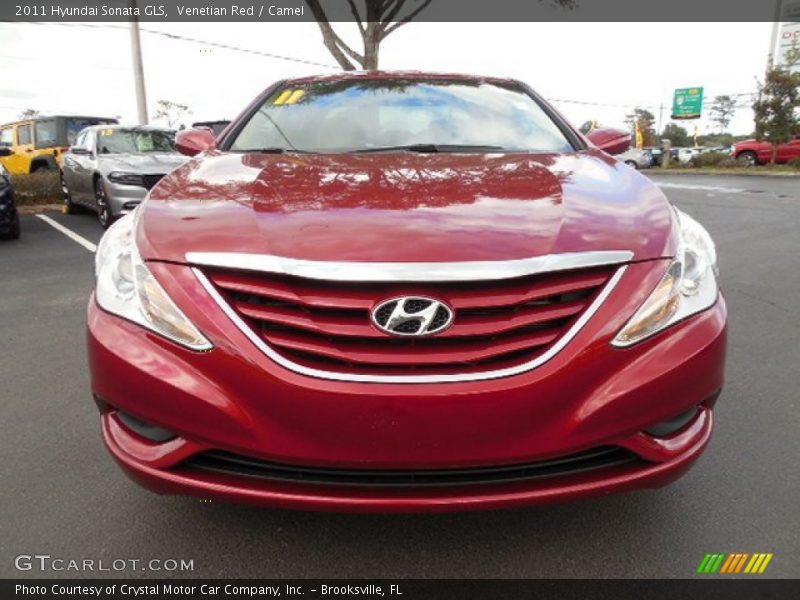 Venetian Red / Camel 2011 Hyundai Sonata GLS