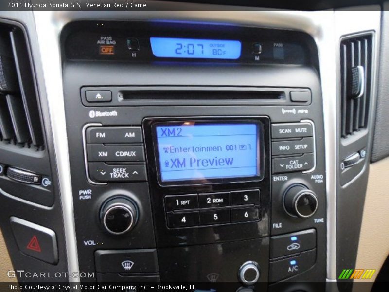 Venetian Red / Camel 2011 Hyundai Sonata GLS