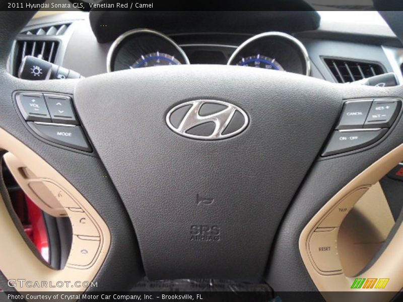 Venetian Red / Camel 2011 Hyundai Sonata GLS