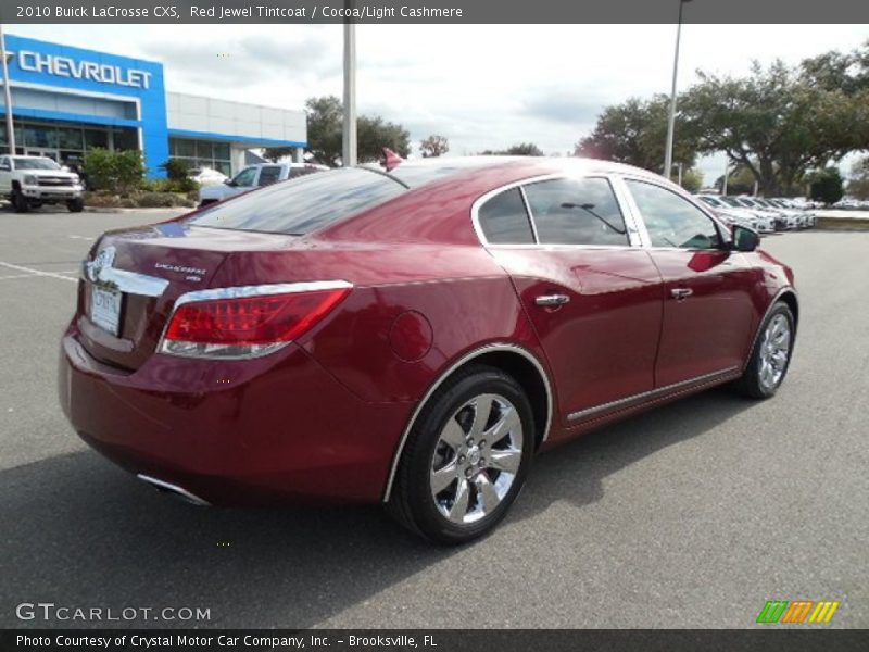 Red Jewel Tintcoat / Cocoa/Light Cashmere 2010 Buick LaCrosse CXS