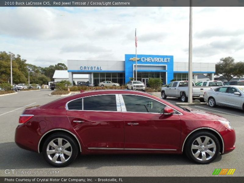 Red Jewel Tintcoat / Cocoa/Light Cashmere 2010 Buick LaCrosse CXS