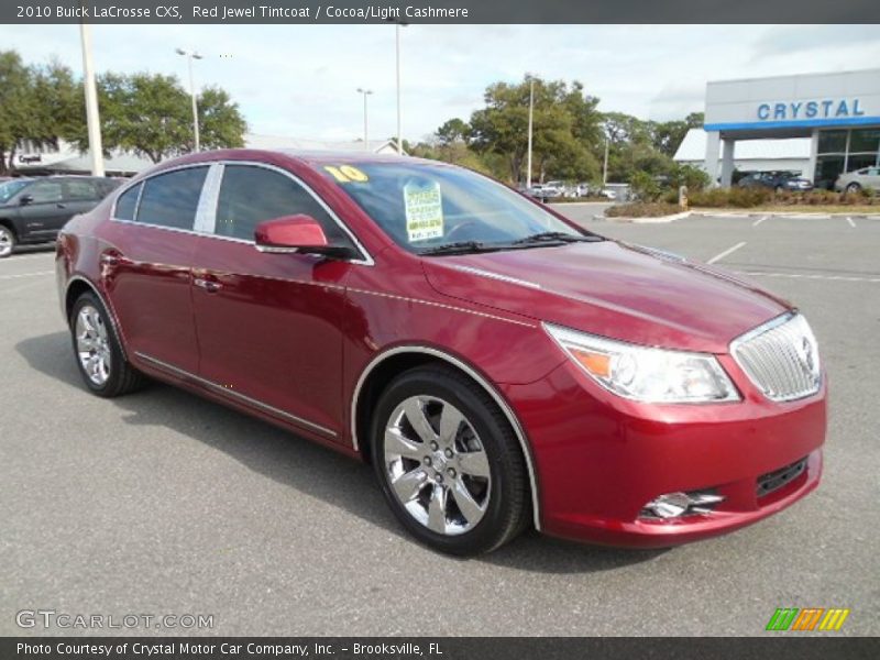 Red Jewel Tintcoat / Cocoa/Light Cashmere 2010 Buick LaCrosse CXS