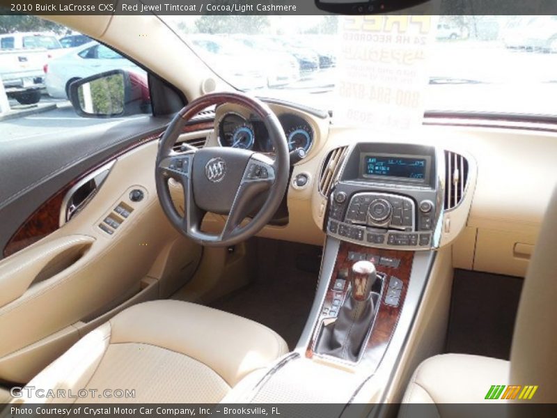 Red Jewel Tintcoat / Cocoa/Light Cashmere 2010 Buick LaCrosse CXS