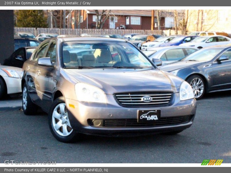 Midnight Gray Metallic / Gray 2007 Kia Optima LX