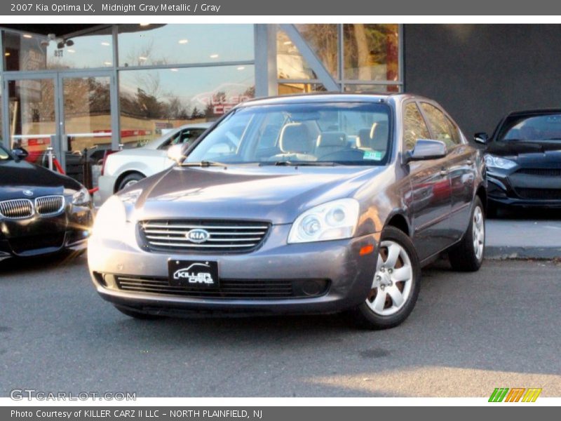 Midnight Gray Metallic / Gray 2007 Kia Optima LX