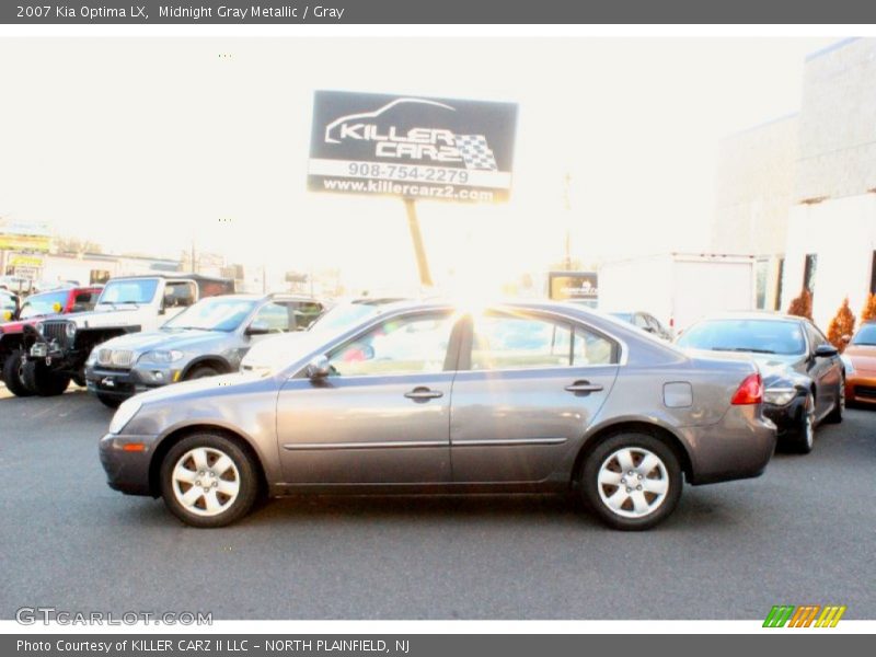 Midnight Gray Metallic / Gray 2007 Kia Optima LX
