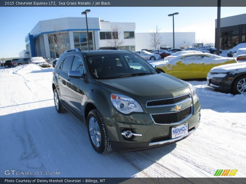Sea Grass Metallic / Jet Black 2015 Chevrolet Equinox LTZ