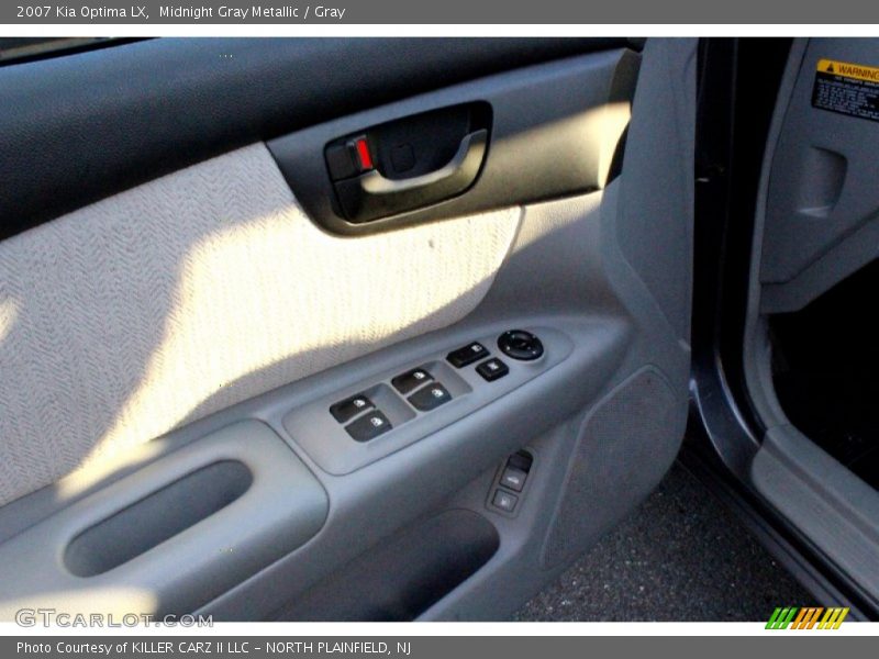 Midnight Gray Metallic / Gray 2007 Kia Optima LX