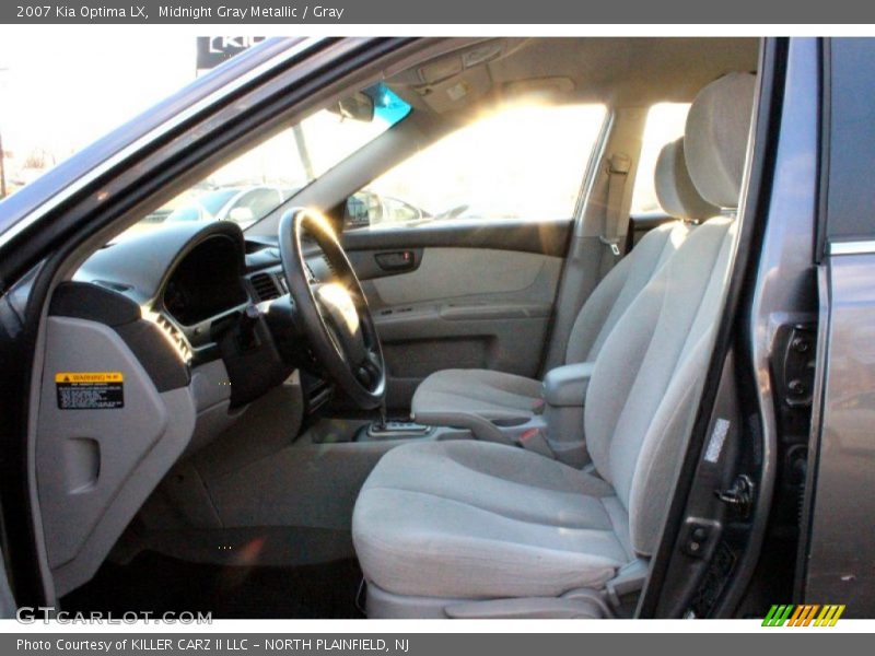Midnight Gray Metallic / Gray 2007 Kia Optima LX