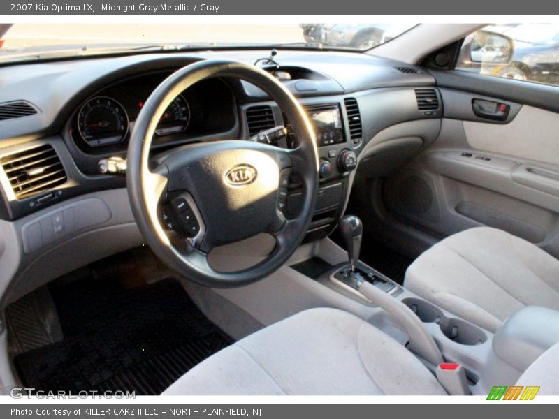 Midnight Gray Metallic / Gray 2007 Kia Optima LX