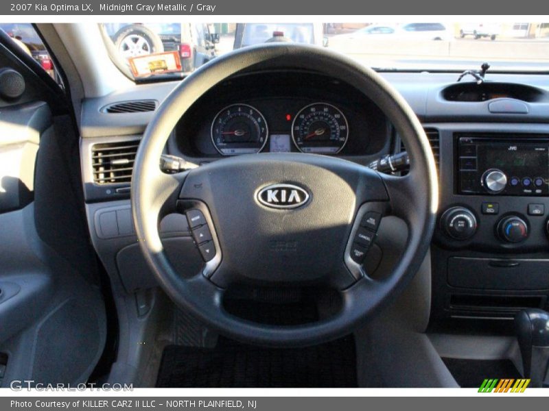 Midnight Gray Metallic / Gray 2007 Kia Optima LX