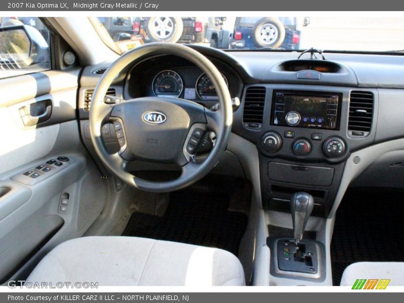 Midnight Gray Metallic / Gray 2007 Kia Optima LX