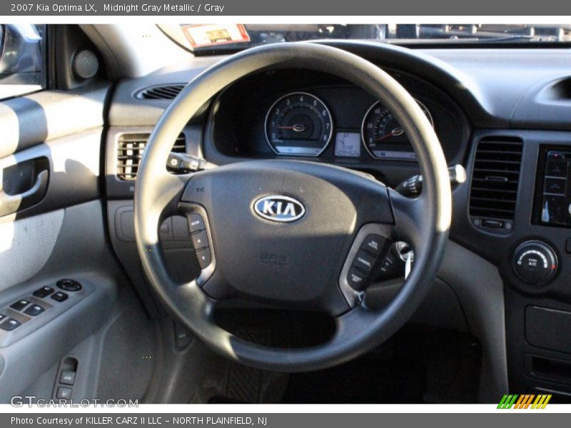 Midnight Gray Metallic / Gray 2007 Kia Optima LX