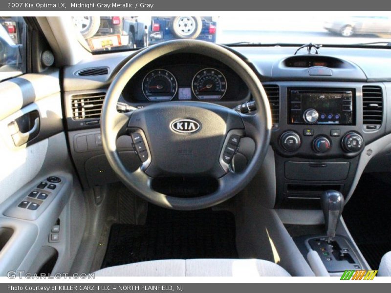 Midnight Gray Metallic / Gray 2007 Kia Optima LX