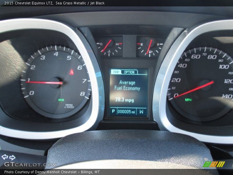 Sea Grass Metallic / Jet Black 2015 Chevrolet Equinox LTZ