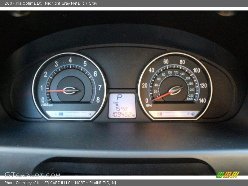 Midnight Gray Metallic / Gray 2007 Kia Optima LX
