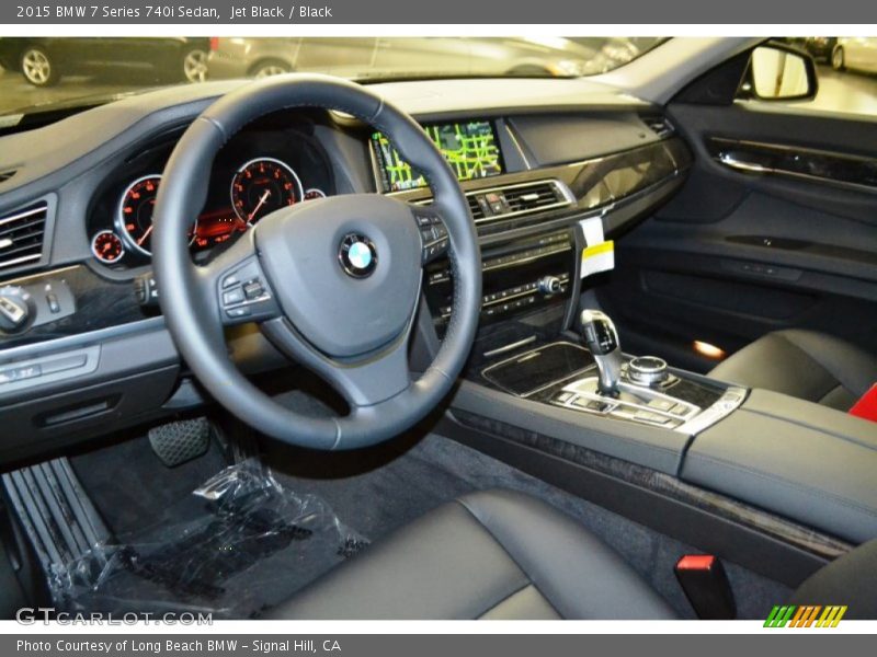 Jet Black / Black 2015 BMW 7 Series 740i Sedan