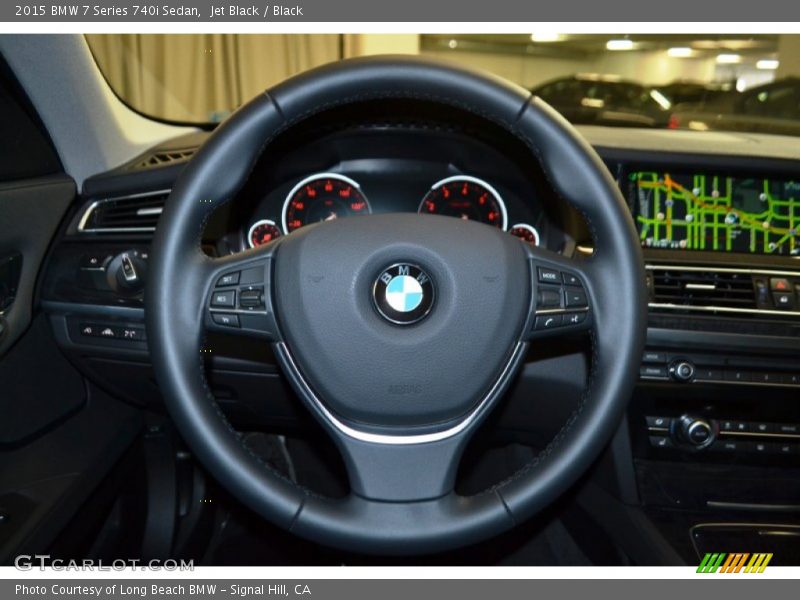 Jet Black / Black 2015 BMW 7 Series 740i Sedan