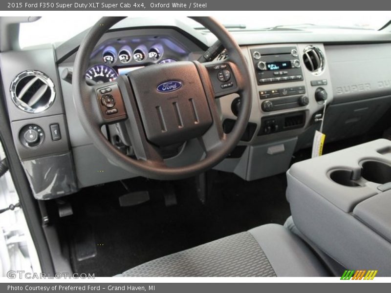 Oxford White / Steel 2015 Ford F350 Super Duty XLT Super Cab 4x4