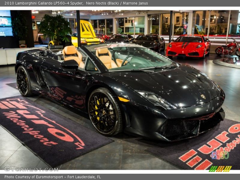 Nero Noctis (Black) / Marrone Janus 2010 Lamborghini Gallardo LP560-4 Spyder