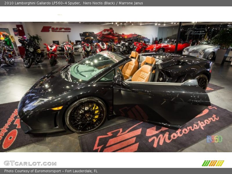 Nero Noctis (Black) / Marrone Janus 2010 Lamborghini Gallardo LP560-4 Spyder