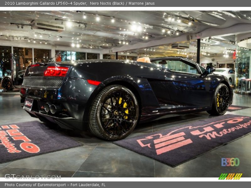 Nero Noctis (Black) / Marrone Janus 2010 Lamborghini Gallardo LP560-4 Spyder