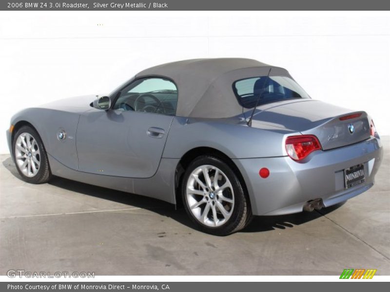 Silver Grey Metallic / Black 2006 BMW Z4 3.0i Roadster