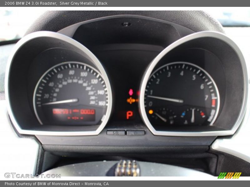 Silver Grey Metallic / Black 2006 BMW Z4 3.0i Roadster